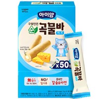 일동후디스 아이얌 구워만든 순곡물바 실속형 5g 50입, 치즈맛, 250g, 1개