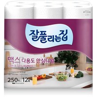 잘풀리는집 맥스 다용도 키친타올, 12개입, 1개