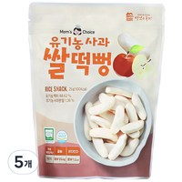 맛있는풍경 유기농 사과 쌀떡뻥, 사과맛, 25g, 5개