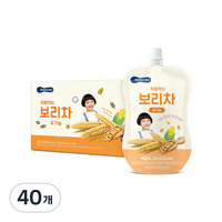 베베쿡 처음먹는 유기농 보리차, 보리맛, 40개, 120ml