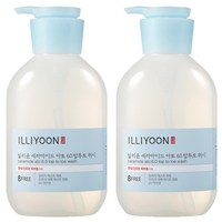 일리윤 세라마이드 아토 6 탑투토 바디워시 무향, 500ml, 2개