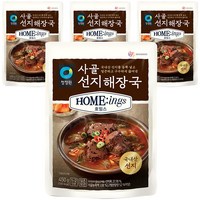 청정원 호밍스 사골선지해장국, 450g, 4개