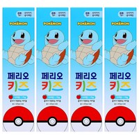 페리오키즈 치약 사과향 천, 75g, 4개