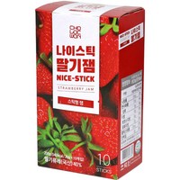 초록원 나이스틱 딸기잼 10p, 200g, 1개