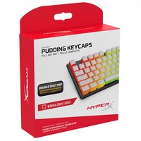 하이퍼엑스 Double Shot PBT Pudding Keycap 영문, 화이트, HKCPXP-WT-US/G