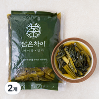 담은차이 돌산갓 장아찌, 1kg, 2개