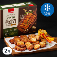 굽네 오븐구이 통삼겹 슬라이스 갈비천왕맛 3개입 (냉동), 450g, 2개