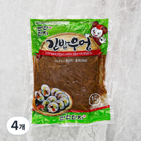 반찬단지 김밥우엉 3mm, 1kg, 4개