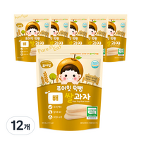 퓨어잇 떡뻥 쌀과자 30g, 쌀 + 배 혼합맛, 12개