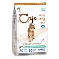 캐츠랑 생후 3개월 이후 전연령 고양이 건식사료, 닭+참치, 2kg, 1개