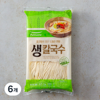 풀무원 쫄깃함이 좋은 도톰한 면발 생칼국수, 1kg, 6개