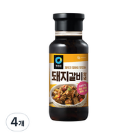 청정원 전통 돼지갈비양념, 500g, 4개