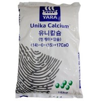 야라 유니칼슘 15kg-최고의 웃거름 S15, 15g, 1개