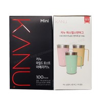 맥심 카누 마일드 로스트 아메리카노 미니 100T+사은품(스텐머그), 1개, 90g, 100개입