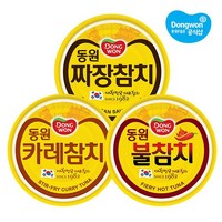 [KT알파쇼핑][동원] 참치 90g x12개 /짜장/카레/불참치/통조림, 12개