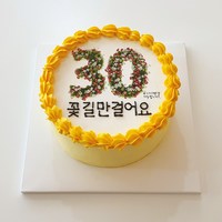 케이크어위시 꽃길만 걸어요 포토 레터링 케이크 여친 100일 천일 오백일 결혼기념일 부모님 생신 지인 택배로받는 생일 축하 기념일 케익전국 서울 부산 배송, 초코맛 미니, 그린, 주문일기준 2일후 수령(예 일요일 주문-화요일 수령), 1개