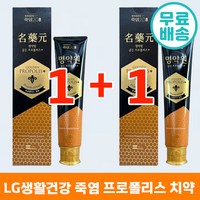 죽염 명약원 골든 프로폴리스 치약 120g, 240g, 2개