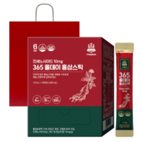 365 올데이 홍삼스틱 100포 x 2통 + 쇼핑백 /진세노사이드 10mg, 2개, 단품