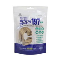 콜라겐 197 HA 가수분해 단백질 덴탈껌 240g 강아지콜라겐간식, 미디움 240g×2개, 480g, 1개