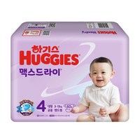 하기스 NEW 맥스드라이 밴드형 남여공용, 4단계, 60매