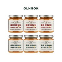 옳곡 직 땅콩버터 총 6병(크런치 200g x 3병+스무스 200g x 3병), 1개