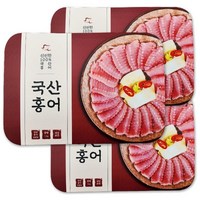 [백년수산] 국산 홍어 1kg x 3팩 + [증정] 용기초장 6개+홍어뼈3개, 02.중숙성