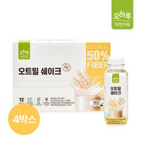 오하루 자연가득 오트밀 쉐이크 50g x 12개입 x 4박스, 48개