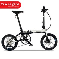 Dahon K3plus 16 인치 미니 자전거 초경량 9단 디스크 브레이크 접이식 자전거 미니벨로, 16인치, 화이트