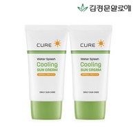 김정문알로에 [김정문알로에] 큐어 스플래쉬 쿨링 선크림 40ml 2개