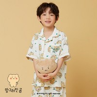 스파오키즈 아동 망그러진곰 반팔 파자마 잠옷 247아이보리377 39vory