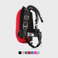 헬리오스 BCD 스텔라 21부력 BCD 시스템 부력조절 스킨스쿠버 백마운트, 스테인레스, A1퀵풀하네스(QP웨빙버클_스테인레스), 다크그레이