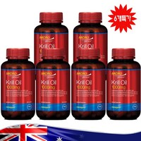 호주약국 판매 크릴오일 영양제 마이크로제닉스 크릴 오일 건강식품 Krill Oil 1000mg 60 Capsules, 6개, 60캡슐