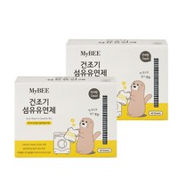 마이비 피부에순한 건조기 섬유유연제 베이비코튼향 본품, 40매, 2개