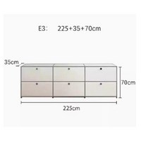 USM 모듈 미드센추리 수납장 서랍장 거실장, 17. E3  225X35X70