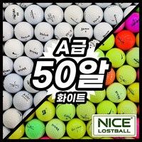 타이틀리스트 토탈브랜드 혼합 로스트볼 A급, 화이트 A급, 50개