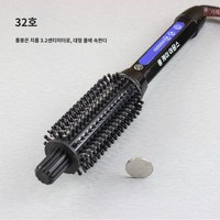 레삐 브러쉬 아이롱 repit 스트레이트 컬링 헤어케어 펌 매직기 고데기 곱슬 빗 에러랩, 32mm