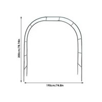 플랜트 웨딩 아치 DIY 소품 용품 장미 문 풍선 아치웨이 금속 식물 지지대 트렐리스 정원 등반 스탠드, [01] 200x190x38cm, 1) 200x190x38cm