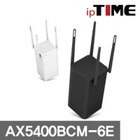 IPTIME AX5400BCM-6E Tri Band Wi-Fi6 안테나4개 유무선 기가공유기, 블랙, 4개