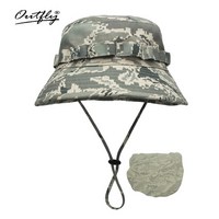 택티컬모자 전술모자outfly 디지털 위장 육군 모자 야외 캠핑 남자 짧은 모자 445, 카키-1