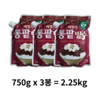 청우 통팥빙수 750g, 2.25kg, 4개