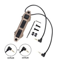 후레쉬 증강 원격 듀얼 스위치 압력 서파이어 손전등 M300 DBAL A2 PEQ-15 PEQ16 더블 버튼 SF 2.5 3.5 플, 08 DE 3.5 3.5 Plug, 1개