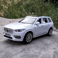 자동차모형 다이캐스트 1:32 볼보 xc90 suv 합금 앰프 toy vehicle, 하얀, 1개