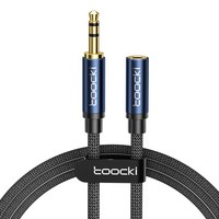 Toocki 3.5mm 3극 AUX 스테레오 케이블, 1m, 불루, AUX 연장케이블