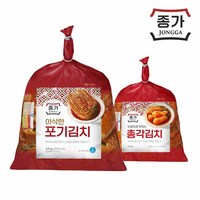 (m)[종가] 아삭한포기김치 4.8kg + 총각 1.5kg, 1세트