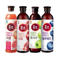 청정원 홍초 900ml 자몽 + 석류 + 풋사과 + 블루베리 각 1개씩 총 4개, 1개