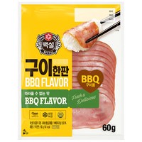 CJ 김처럼 밥에 싸먹는 햄 구이 한판 60g, 2개