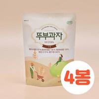 쿠키아 뚜부과자 오곡 뚜부과자 두부과자 국산 건강한 간식, 50g, 4개