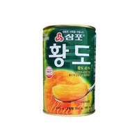 삼포 황도 슬라이스 400g 통조림 복숭아, 10개