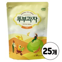 쿠키아 뚜부과자 오리지널 국산 두부과자, 25개, 50g