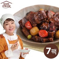 김수미 그때그맛 뼈없는 소갈비찜 500g*7팩, 7개, 500g